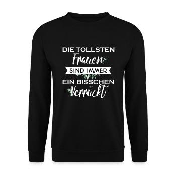 Les plus grandes femmes sont toujours un cadeau fou - Sweat-shirt Unisexe - noir - Devant - Alina (178cm) & Michal (187cm)