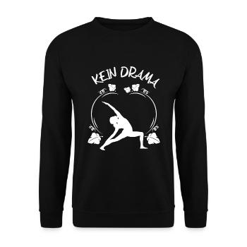Yoga - Unisex Pullover - Schwarz - Vorne - Alina (178cm) & Michal (187cm)