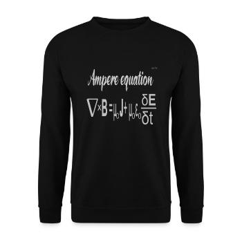 Ampere equation - Unisex Sweatshirt - black - Front - Alina (178cm) & Michal (187cm)