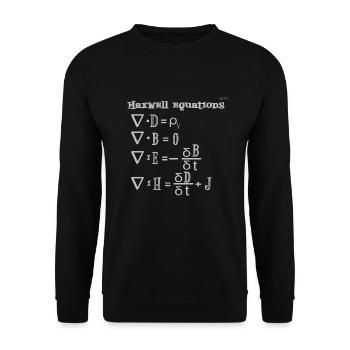 Maxwell equations - Unisex Sweatshirt - black - Front - Alina (178cm) & Michal (187cm)
