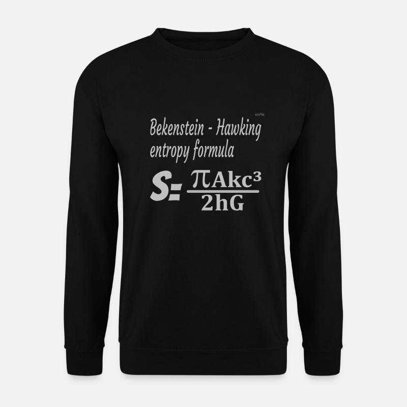 Bekenstein-Hawking entropy formula - Unisex Sweatshirt - black
