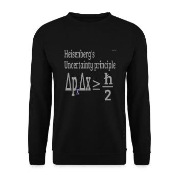 Uncertainty Principle - Unisex Sweatshirt - black - Front - Alina (178cm) & Michal (187cm)