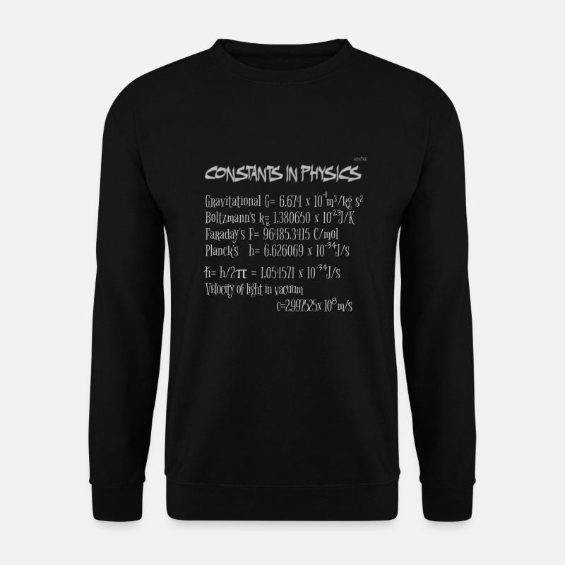 Constants in physics - Unisex Sweatshirt - black