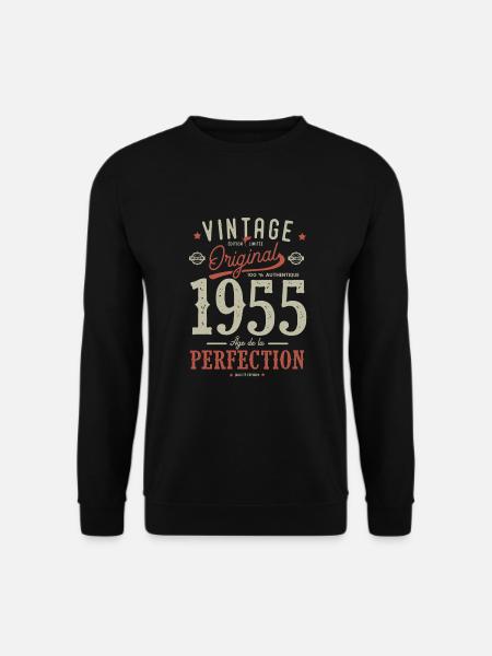 Zeitalter der Perfektion 1955, Jubiläum - Unisex Pullover - Schwarz