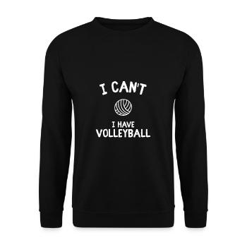 Équipe de sport de volley- cadeau drôle d'énonciation - Sweat-shirt Unisexe - noir - Devant - Alina (178cm) & Michal (187cm)