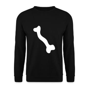 Bone skeleton - Unisex Sweatshirt - black - Front - Alina (178cm) & Michal (187cm)