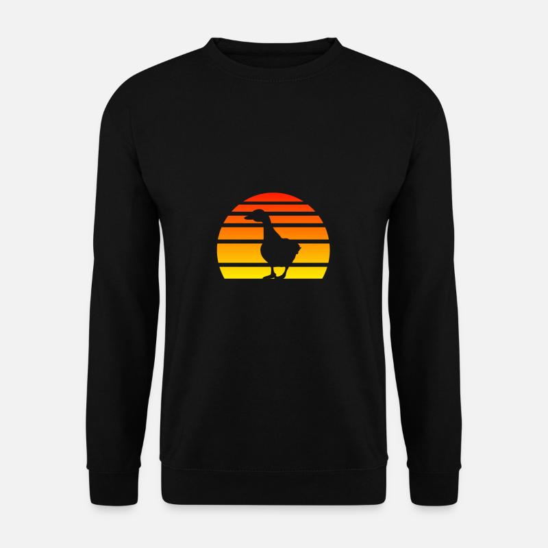Duck Silhouette Goose - Unisex Sweatshirt - black