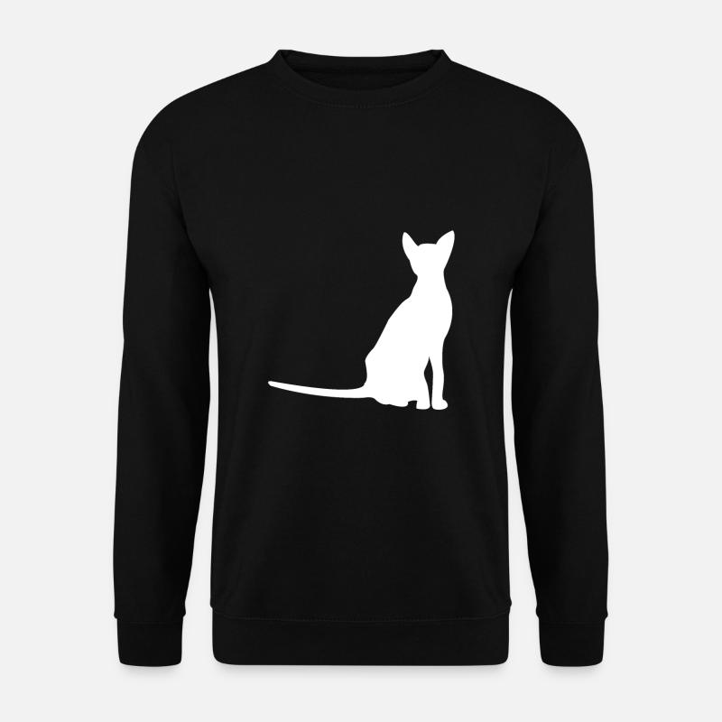 Cat Silhouette Cats - Unisex Sweatshirt - black