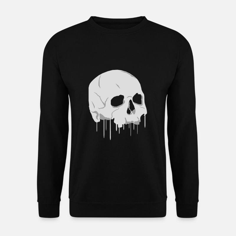 Skull Skull Skeleton Illustration - Unisex Sweatshirt - black