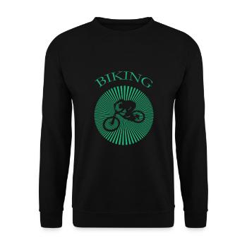 Biking - Unisex Pullover - Schwarz - Vorne - Alina (178cm) & Michal (187cm)