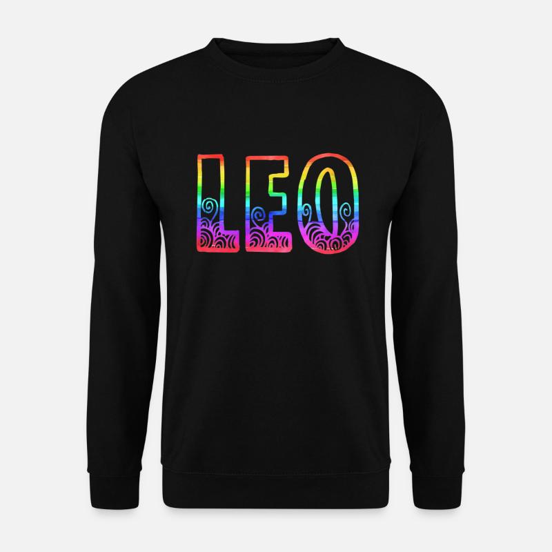 leo rs rainbow - Sweat-shirt Unisexe - noir