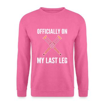 Gebrochenes Bein - Unisex Pullover - Pink - Vorne