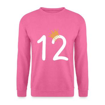 12 - Unisex Pullover - Pink - Vorne
