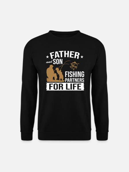 father and son fishing partners for life - Unisex Pullover - Schwarz