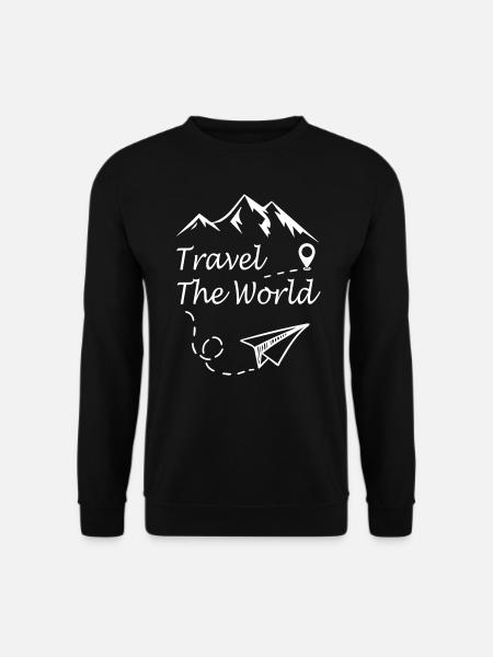 Travel The World - Unisex Pullover - Schwarz