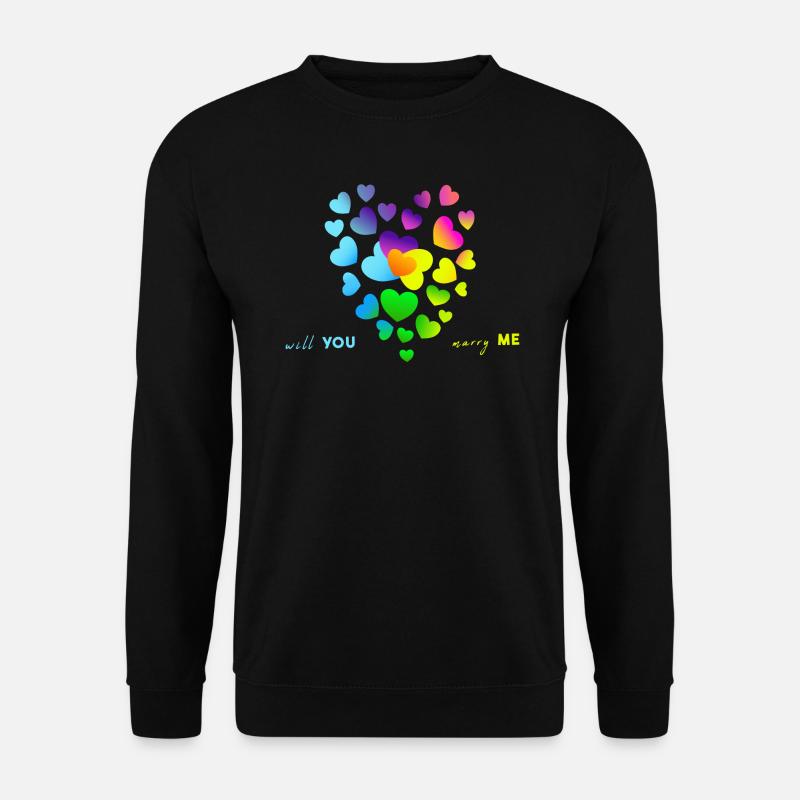 heiraten Hochzeit verloben - Unisex Pullover - Schwarz
