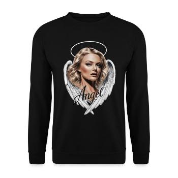 Femme Ange - Sweat-shirt Unisexe - noir - Devant - Alina (178cm) & Michal (187cm)