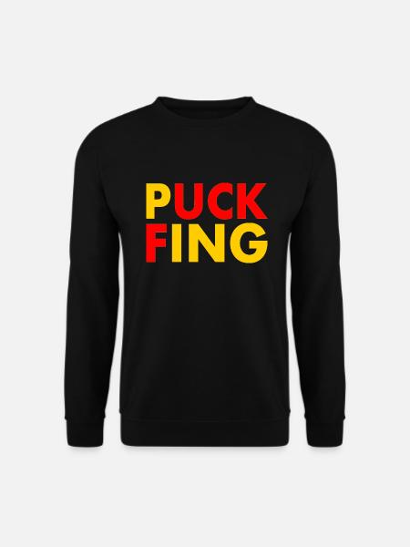 Puck fing - Unisex Sweatshirt - black