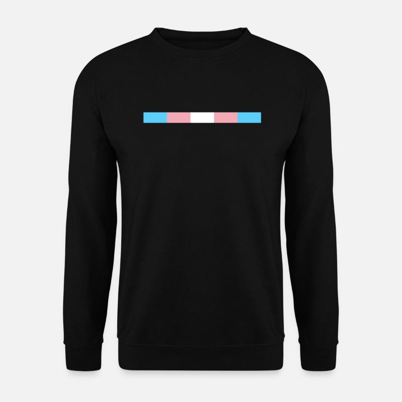 Drapeau discret de la fierté trans simplifié. - Sweat-shirt Unisexe - noir