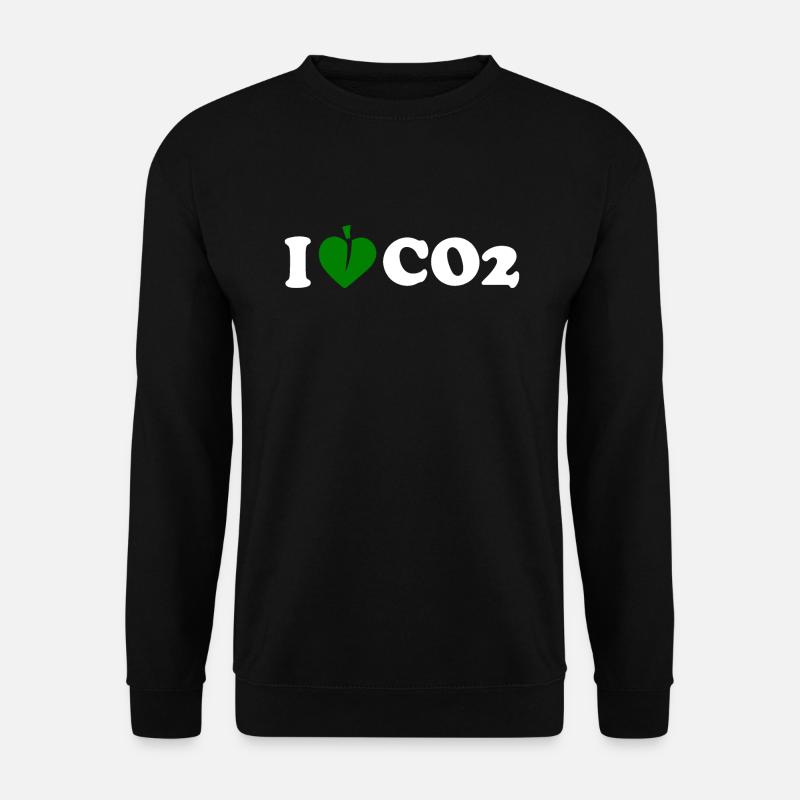 I love co2 - Sweat-shirt Unisexe - noir