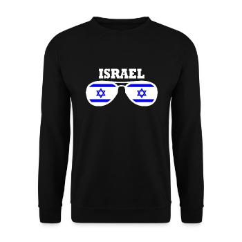 Israel - Sweat-shirt Unisexe - noir - Devant - Alina (178cm) & Michal (187cm)