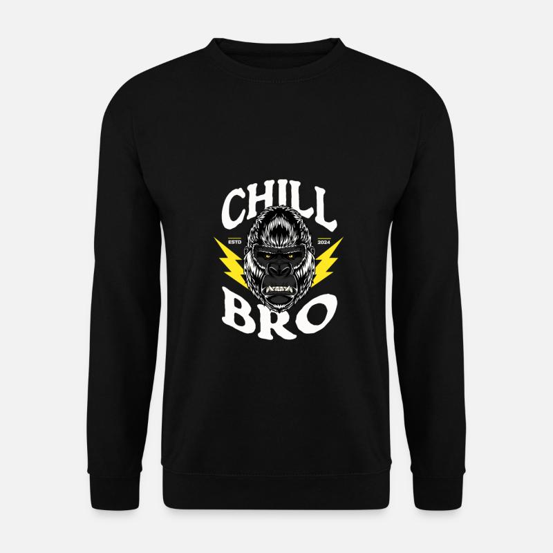 Gorilla Monkey Chill Bro - Cool Gorilla - Unisex Sweatshirt - black