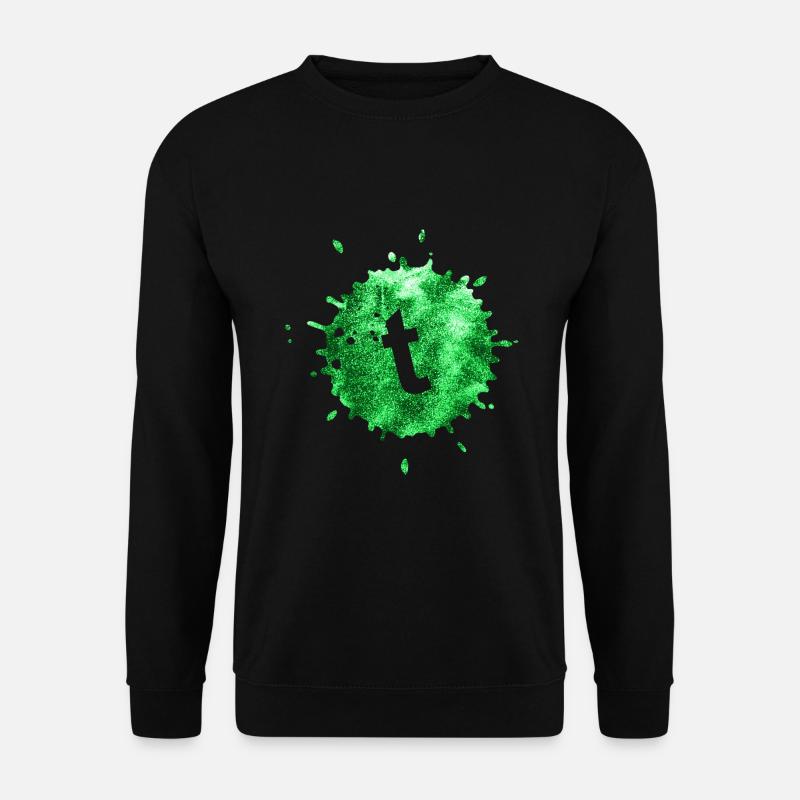 fleck grün t - Unisex Pullover - Schwarz