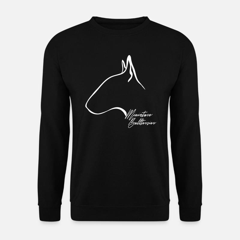 MINIATURE BULLTERRIER Profil Wilsigns - Unisex Pullover - Schwarz