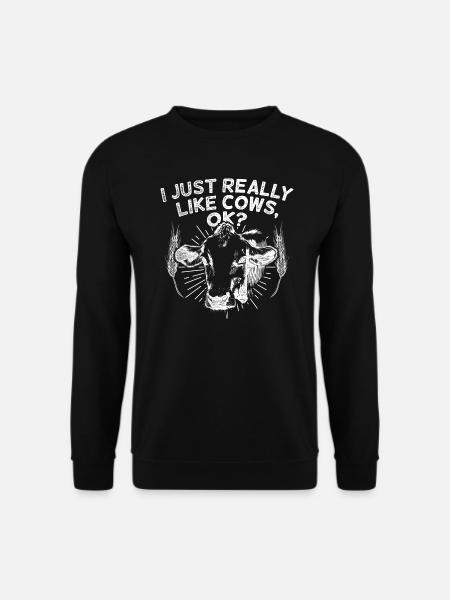 Kuh - Unisex Pullover - Schwarz