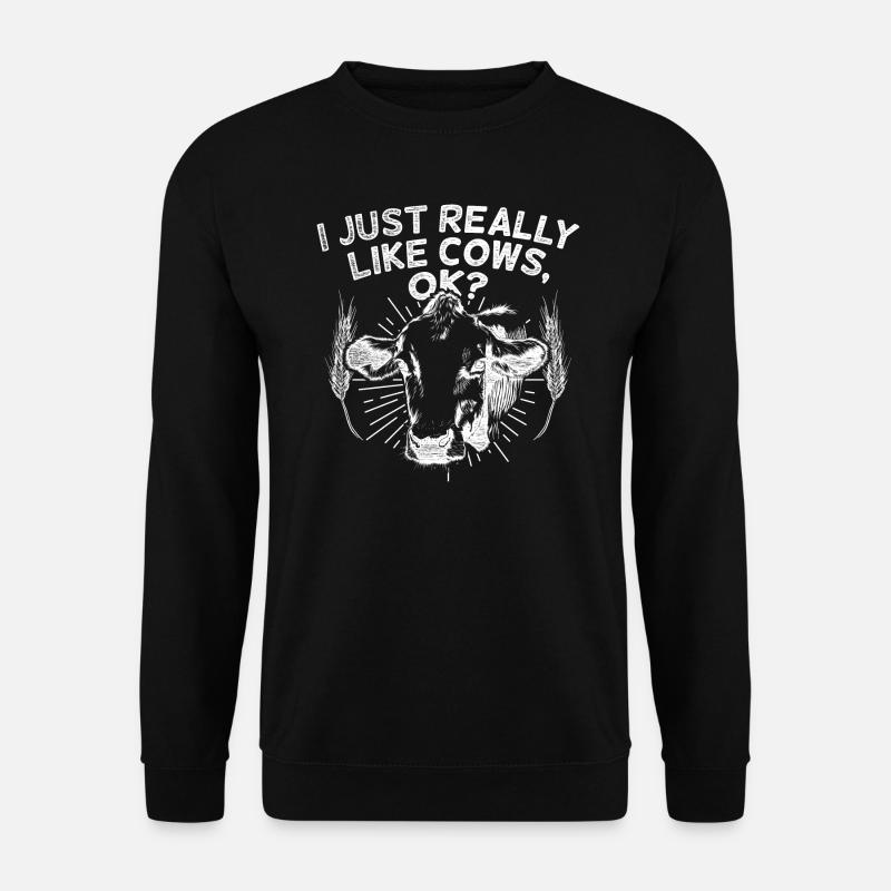 vache - Sweat-shirt Unisexe - noir