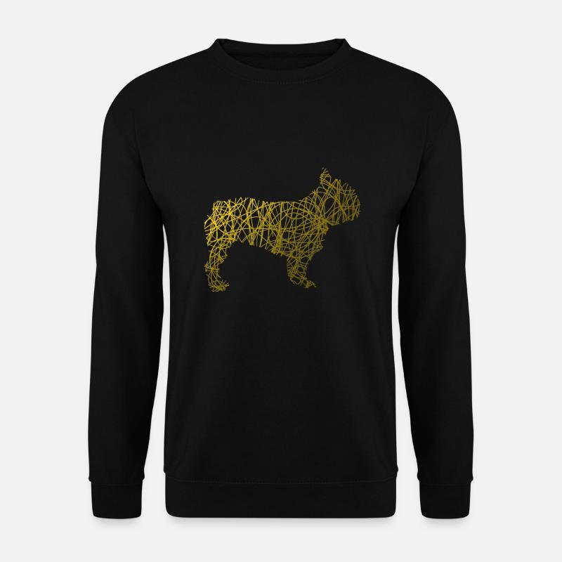 Hund Hunde Hündchen Sticker - Unisex Pullover - Schwarz