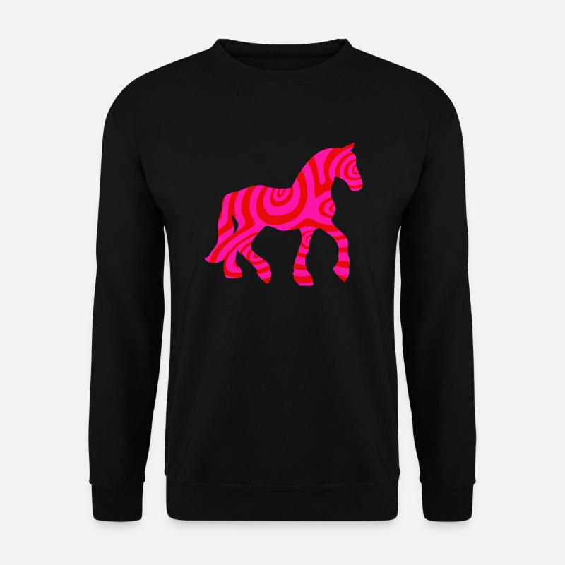 Pferd Pferde Reiten Reitsport Pony Western Shirt - Unisex Pullover - Schwarz