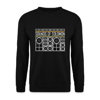 Roots Reggae Sounds of Solomon - Unisex Pullover - Schwarz - Vorne - Alina (178cm) & Michal (187cm)
