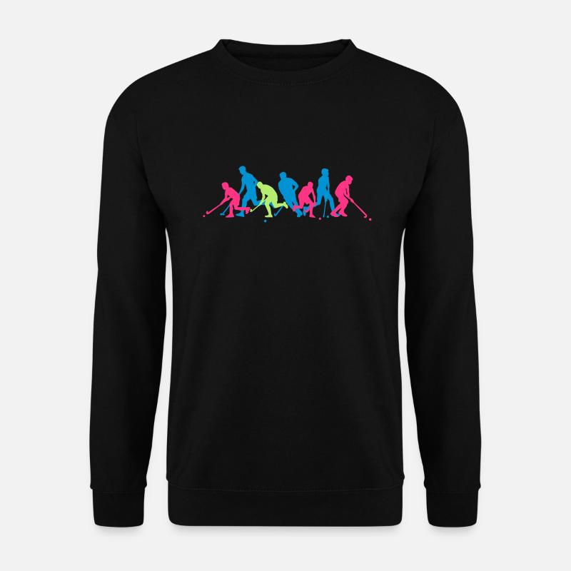 Hockeyspieler Crew - Unisex Pullover - Schwarz
