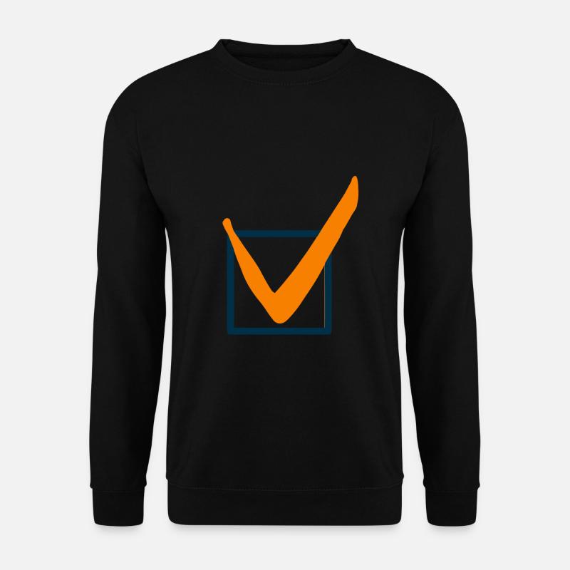 Check mark characters - Unisex Sweatshirt - black