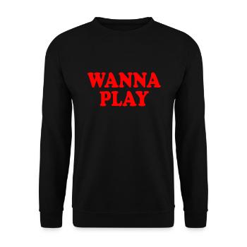 Wanna play - Sweat-shirt Unisexe - noir - Devant - Alina (178cm) & Michal (187cm)