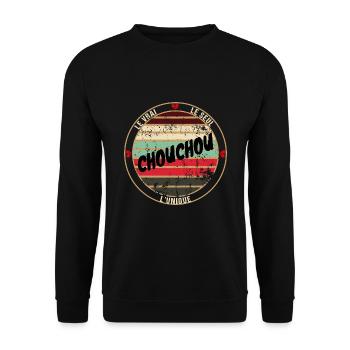 Le vrai le seul l'unique chouchou - Sweat-shirt Unisexe - noir - Devant - Alina (178cm) & Michal (187cm)
