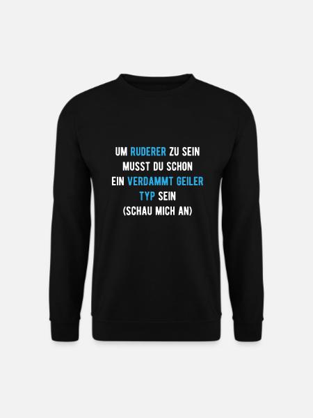 Rudern Ruderer Rudersport Verein Geschenk - Unisex Pullover - Schwarz