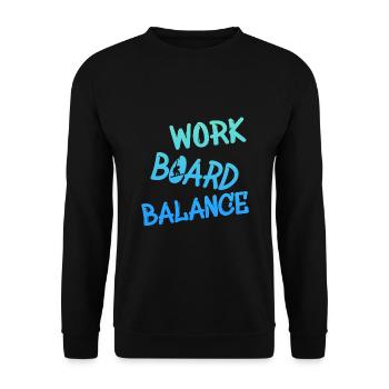 snowboarding - Unisex Pullover - Schwarz - Vorne - Alina (178cm) & Michal (187cm)