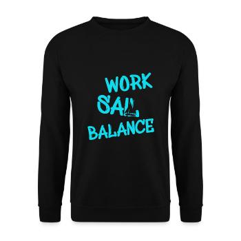 Segeln Segelboot Sailing Segler Sailer - Unisex Pullover - Schwarz - Vorne - Alina (178cm) & Michal (187cm)