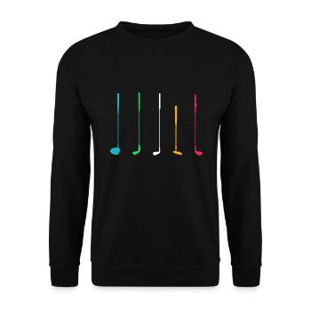 Golf Golf Club Golf Golf Golf Players - Unisex Sweatshirt - black - Front - Alina (178cm) & Michal (187cm)