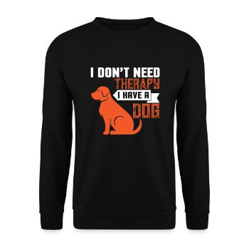 Amateurs de chiens, sports canins, école canine - Sweat-shirt Unisexe - noir - Devant - Alina (178cm) & Michal (187cm)