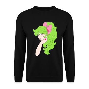 Héroïne - Sweat-shirt Unisexe - noir - Devant - Alina (178cm) & Michal (187cm)