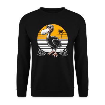 Dodo Bird : cadeau parfait pour les amoureux des animaux - Sweat-shirt Unisexe - noir - Devant - Alina (178cm) & Michal (187cm)