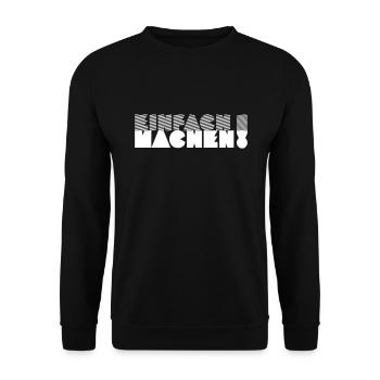 EINFACH MACHEN! - Unisex Pullover - Schwarz - Vorne - Alina (178cm) & Michal (187cm)