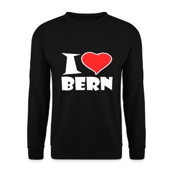 Bern - Unisex Sweatshirt - black - Front - Alina (178cm) & Michal (187cm)