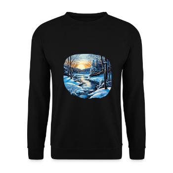 Hiver - Sweat-shirt Unisexe - noir - Devant - Alina (178cm) & Michal (187cm)