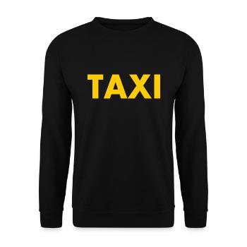 Taxi - Unisex Sweatshirt - black - Front - Alina (178cm) & Michal (187cm)