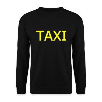 Taxi - Unisex Pullover - Schwarz - Vorne - Alina (178cm) & Michal (187cm)