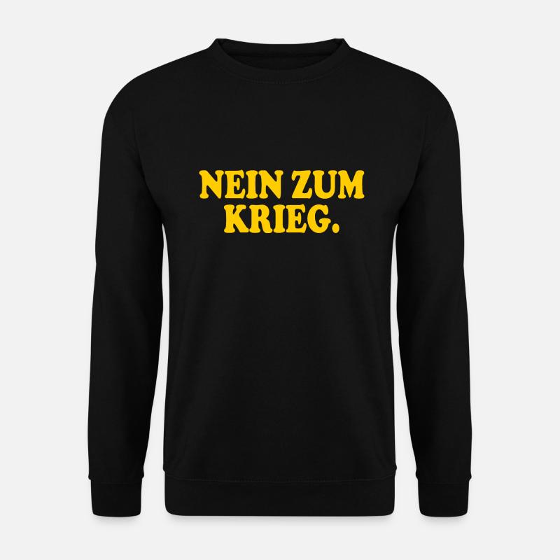 Nein zum krieg - Unisex Pullover - Schwarz
